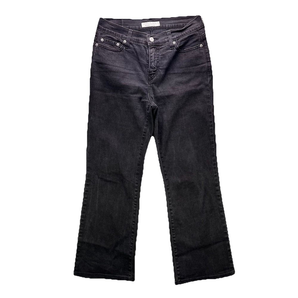 Vintage Levi's Jeans Womens 8 Short Black 512 Perfectly Slimming Bootcut Stretch